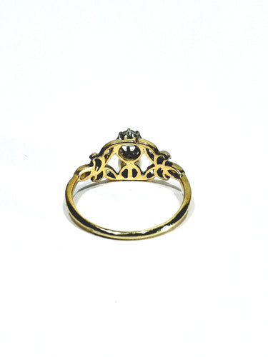 Bague 59 Bague Art Nouveau deux ors, diamants et perle 58 Facettes