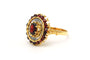 Bague 60 Bague en or jaune sertie de grenats 58 Facettes 22327