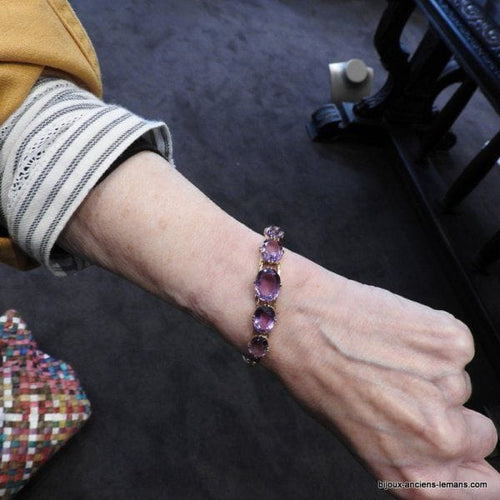 Bracelet Bracelet Rétro Améthystes 58 Facettes 3887