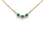 Collier Collier en or jaune serti d'émeraude et de diamants 58 Facettes 13824