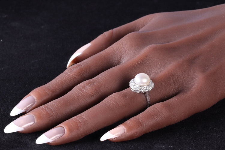 Bague 51 Perle du passé : une bague de fiançailles sertie de diamants datant des années 1930 58 Facettes 16046-0020