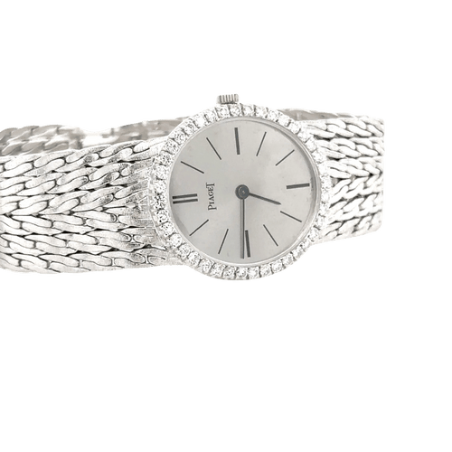 Montre Piaget - Montre Ovale en Or Blanc 58 Facettes 1.0000126/1