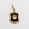 Pendentif Pendentif victorien or 18k et argent diamant table 5mm (circa 1850) 58 Facettes A06304