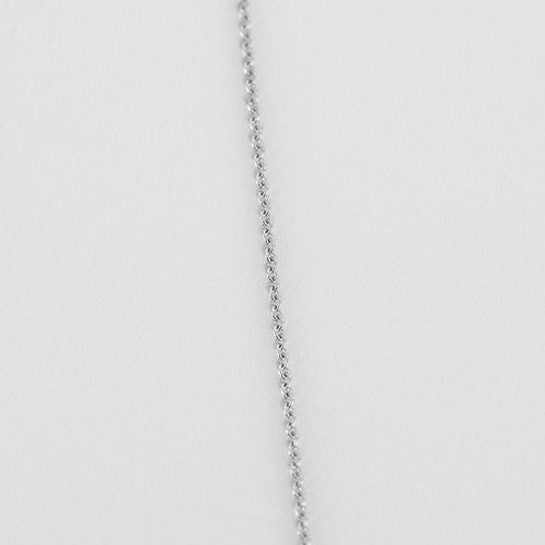 NÁHRDELNÍK Z BÍLÉHO ZLATA 3 DIAMANTY 0,45ct