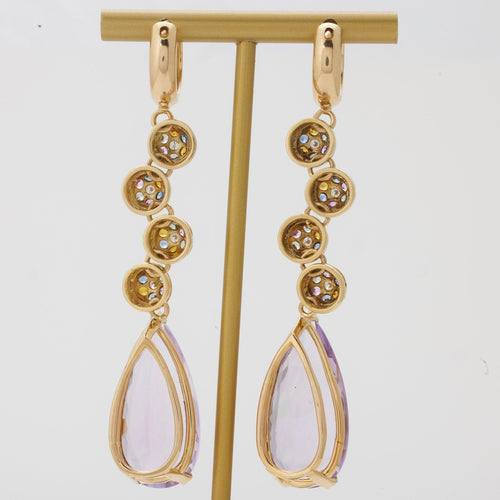 Boucles d'oreilles Boucles d’oreilles améthystes 58 Facettes