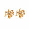 Boucles d'oreilles Boucles d'oreilles clips vintage diamants or jaune et platine 58 Facettes