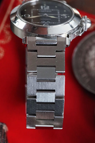 Montre CARTIER - Montre Pasha cadran noir, mouvement automatique 58 Facettes