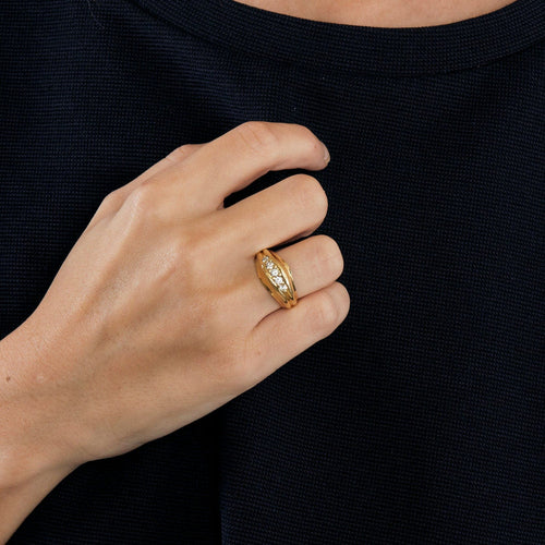 Bague 55 Bague les 5 Diamants 58 Facettes LP676/10