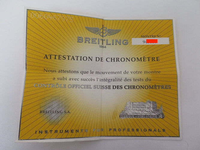 Montre montre BREITLING colt a73380 42mm en acier date chronographe quartz 58 Facettes 272644