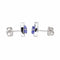 Boucles d'oreilles Boucles d'oreilles Puces Or blanc Tanzanite, Diamant 58 Facettes 4423606RV