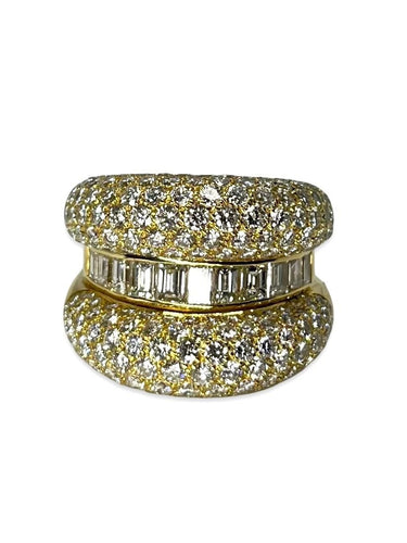 Bague 52 Bague or jaune et diamants 5 ct 58 Facettes 73401