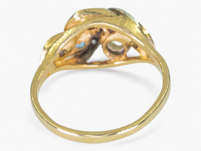 Bague 55 Bague diamants topazes 58 Facettes AM52