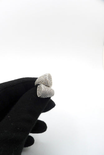 Bague 54 Bague or blanc et diamants 1,50 ct 58 Facettes 00033401