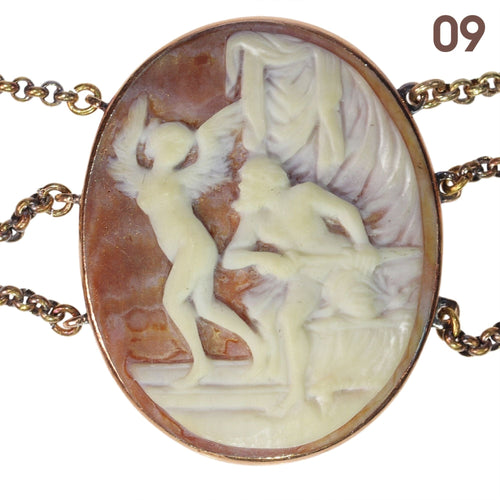 Collier Collier camée victorien, vers 1860 – Un chef-d'œuvre du Grand Tour en or 58 Facettes 24269-0015