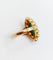 Bague 53 Bague marquise or jaune, chrysoprase et grenats (circa 1890) 58 Facettes A05098