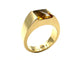 Bague 57 CARTIER - Collection Tank, bague or jaune et citrine 58 Facettes