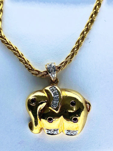 Collier Collier Eléphant 58 Facettes AB120