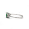 Bague 54 Bague - Or blanc, Diamants & Emeraude 58 Facettes 250201R