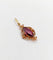 Pendentif Pendentif or rose, grenat taille navette (circa 1900) 58 Facettes A06252