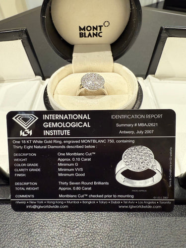 Bague MontBlanc - Bague « La Dame Blanche » Or blanc et diamants 58 Facettes 1.0001961/1