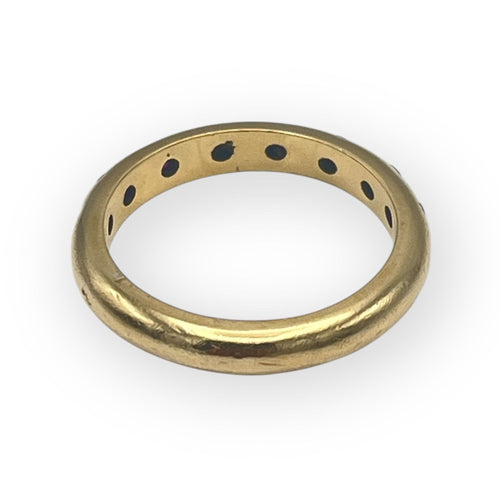 Bague 56 Bague anneau or jaune, rubis 58 Facettes 149061851