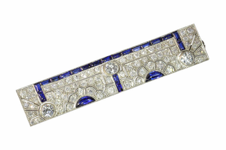 Montre Glamour des années 1920 : épingle à barre de diamant Art déco 58 Facettes 14119-0007