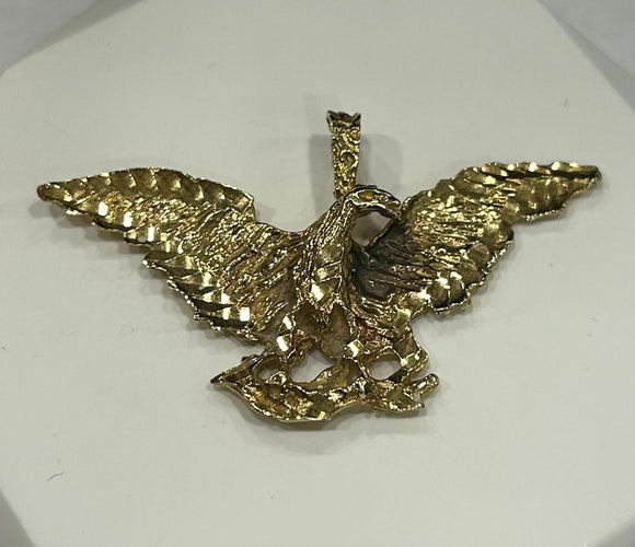 Pendentif Pendentif aigle or jaune 58 Facettes LP699/3