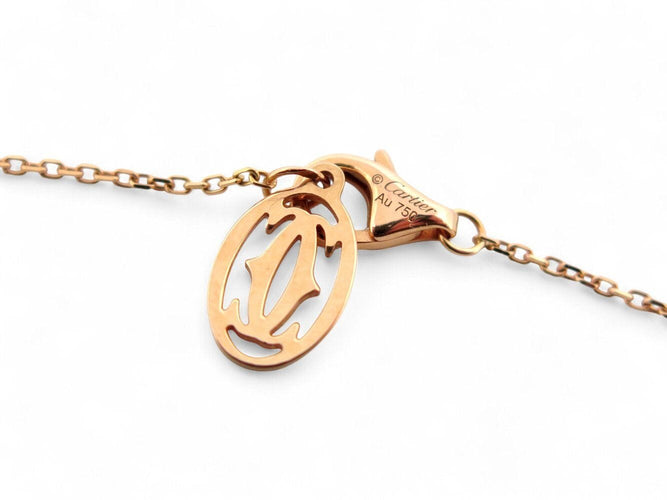 Collier collier CARTIER crn7063100 pendentif en or rose 18k diamant 0.32 ct 58 Facettes 270983