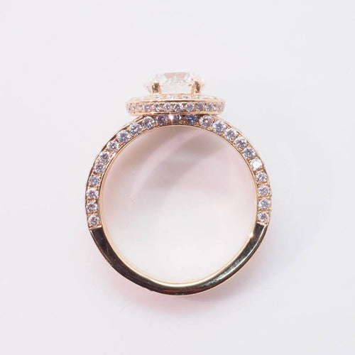 Bague Bague solitaire or jaune diamants 58 Facettes 4337