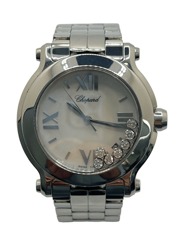 Montre Chopard Happy Sport Acier et Diamants 58 Facettes