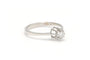 Bague 52 Bague Contemporaine en or blanc sertie d'un diamant 58 Facettes 19786