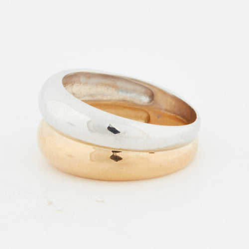 Bague 54 Bague jonc Deux ors 58 Facettes RÉF 6031/20