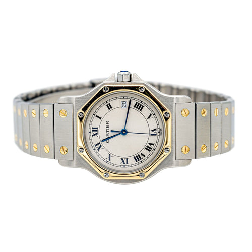 Montre Cartier Montre Santos Acier, Or jaune 58 Facettes 3744336CN