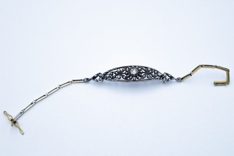 Antique Art Nouveau bracelet with diamonds, Scandinavia, early 20th century 