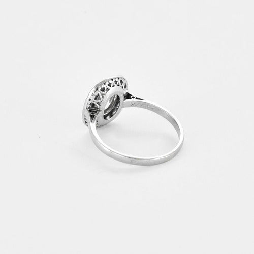 Bague 54 Solitaire vers 1930 en platine et diamants 58 Facettes 250228