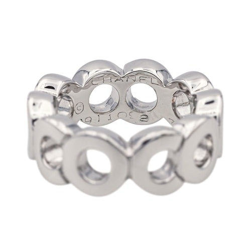 Bague 50 Chanel Bague Coco Or blanc 58 Facettes 3911601RV