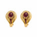 Boucles d'oreilles CHAUMET - Boucles d'oreilles vintage or jaune diamants rubis tourmalines 58 Facettes 96