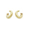 Boucles d'oreilles Boucles d'oreilles créoles Van Cleef & Arpels, or jaune godronné. 58 Facettes 35107