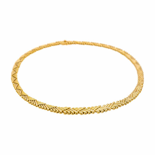 Collier Collier Maille chevron Or jaune 58 Facettes 4769469CN
