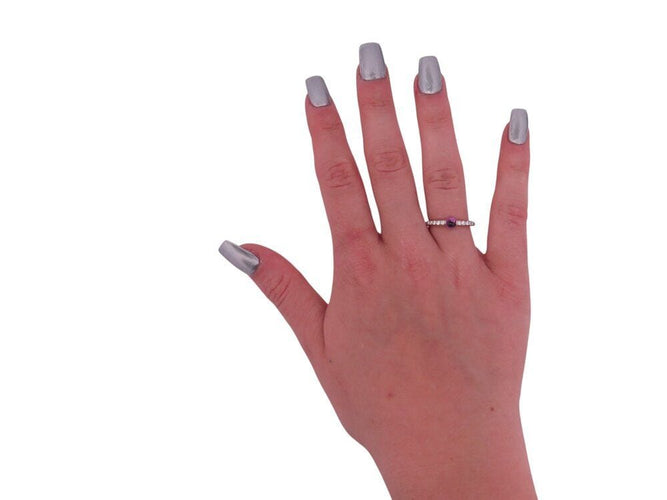 Bague 52 bague POMELLATO m'ama non m'ama amethyste 52 diamants en or jaune 18k 58 Facettes 268364