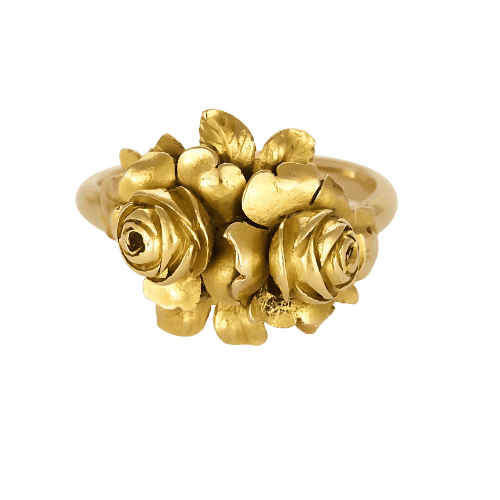 Bague 58 Bague en or jaune 58 Facettes CLA0971