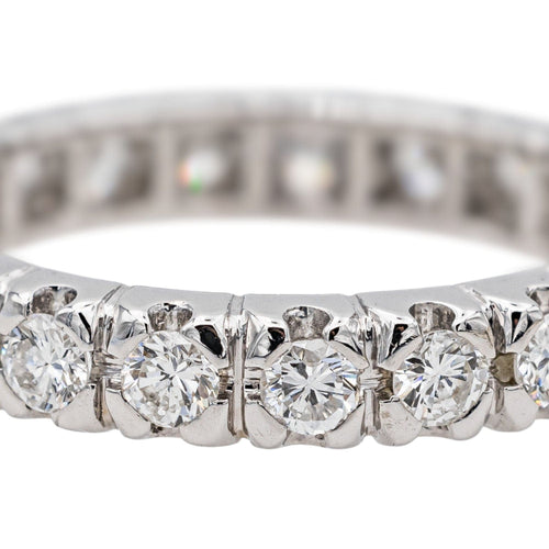 Bague 52 Bague Alliance américaine Or blanc Diamant 58 Facettes 3743723CN