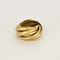 Bague 51 Bague neuf anneaux en or jaune 58 Facettes RAM3179