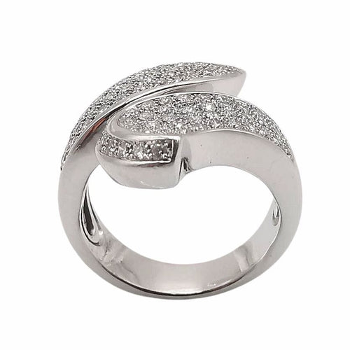 Bague 55 Bague en or blanc & diamants 58 Facettes