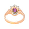 Bague 54 Bague Marguerite  Or rose, Platine Rubis, Diamant 58 Facettes 4354716CN