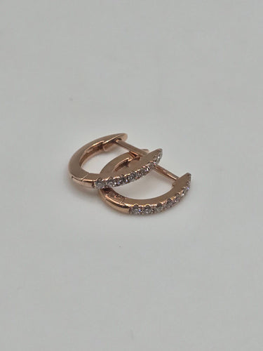 Boucles d'oreilles Boucles d'oreilles en or rose 18 carats 58 Facettes