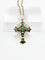 Pendentif Pendentif croix en or jaune orné d'émeraudes 58 Facettes 50353