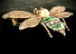 Brosche Alte Brosche Biene in silber auf Gold 58 Facettes