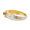 Bague 53 Bague Marguerite Or jaune, Or blanc Saphir, Diamant 58 Facettes 3079746CN
