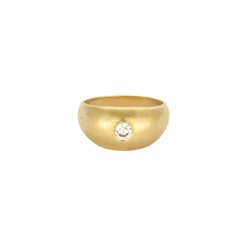 Bague 48 Bague jonc en or jaune 18K diamant 58 Facettes ALE42763